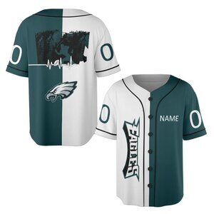 Unisex Jersey, Custom name and number, All-over Print Unisex Baseball Jersey